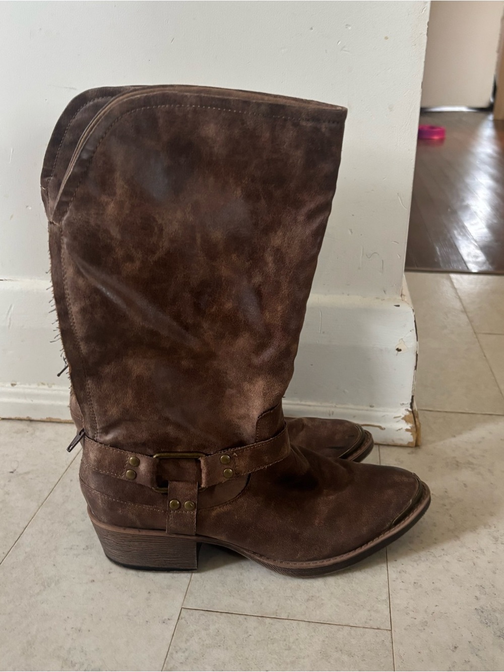 Coconuts by Matisse Brown Suede Mid-Calf Heeled Boots